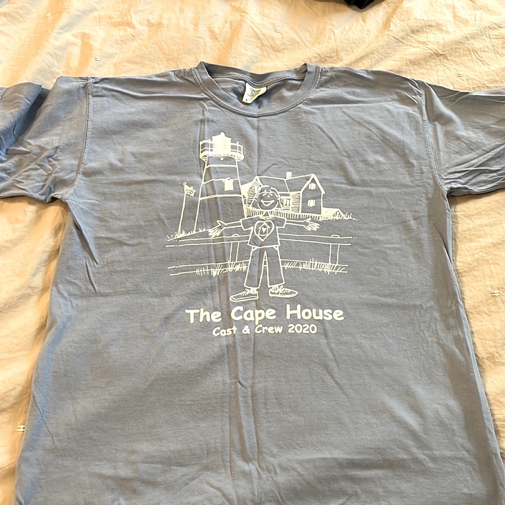 Cornflower Blue soft t shirt “The Cape House” 2020 Christmas movie.